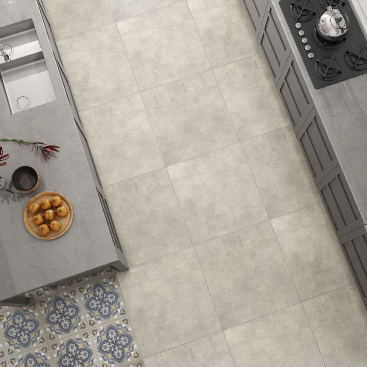 PISO MUNARI CONCRETO MATE RT FORMIGRES 66X66 - Imagem 2