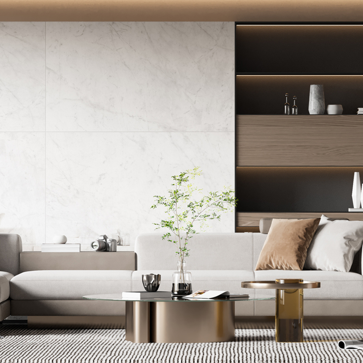 PORCELANATO BIANCO THASSOS POLIDO VILLAGRES 80,5X140 - Imagem 2