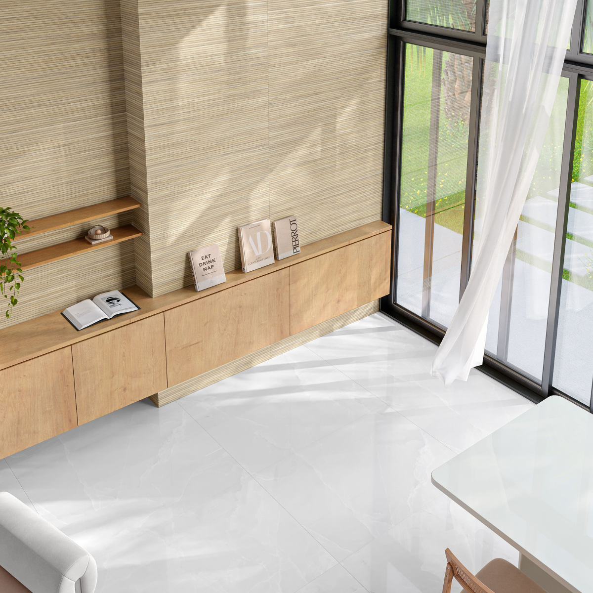 PORCELANATO MASTER BIANCO CASTELLI 123X123 - Imagem 2